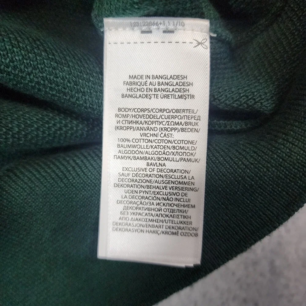NEW Polo Ralph Lauren 1/4 Zip Sweater Mens XXL Green Classic Fit Cotton Pullover